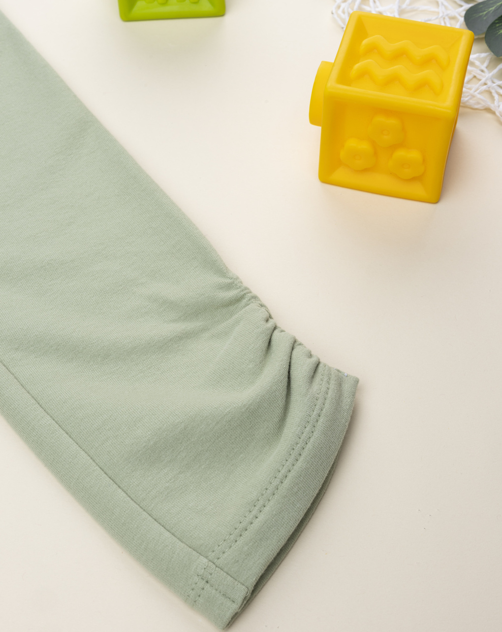 Legging bimba verde stampa animali