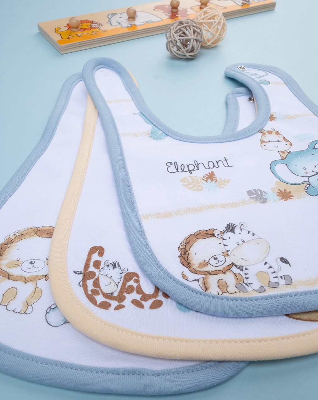 Pack 5 bavaglini con stampa