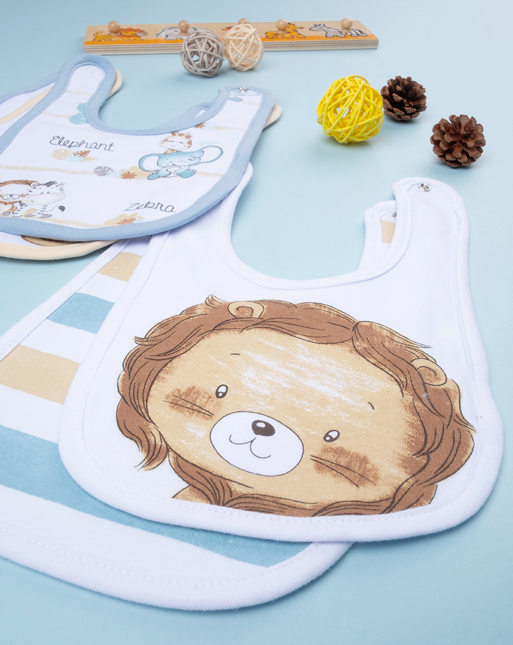 Pack 5 bavaglini con stampa