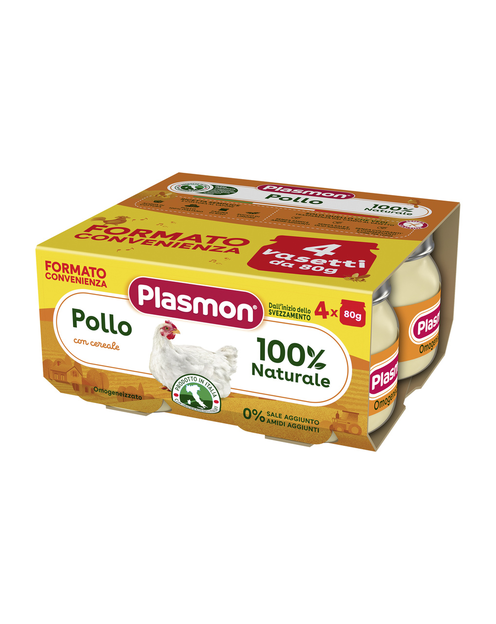 Omogeneizzato pollo 4x80g - plasmon