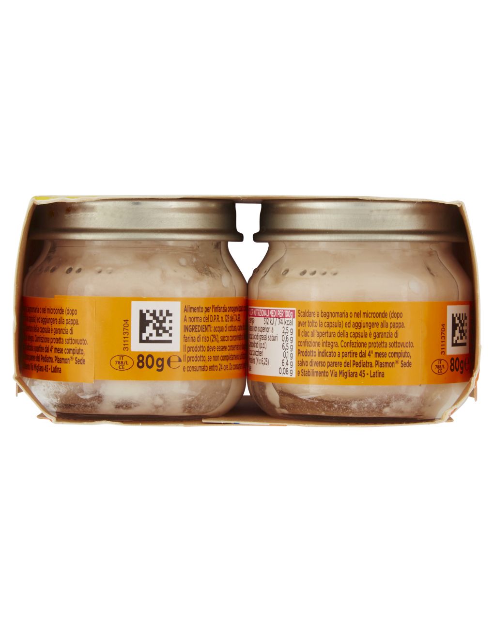 Omogeneizzato pollo 4x80g - plasmon