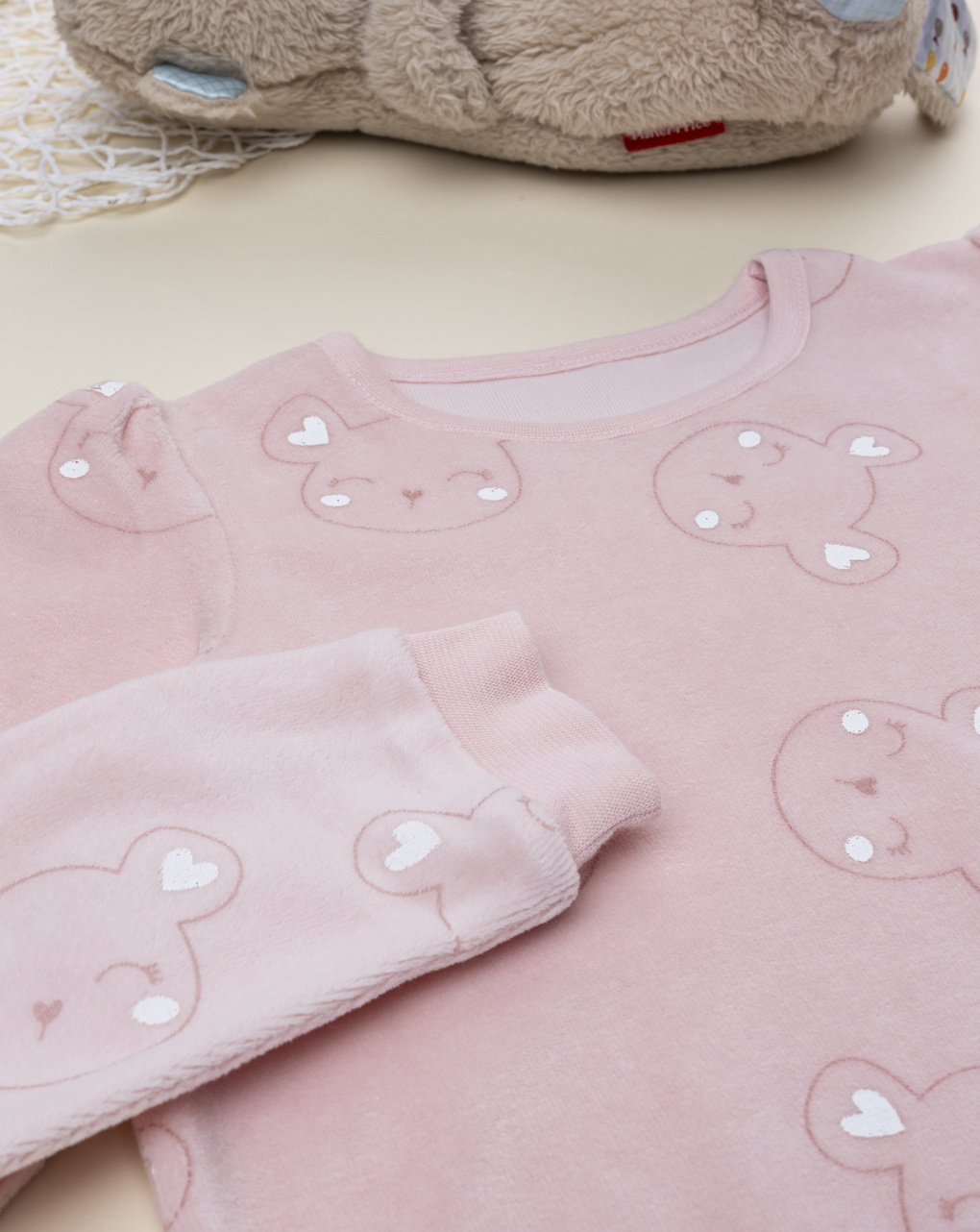 Pigiama bimba rosa orsi