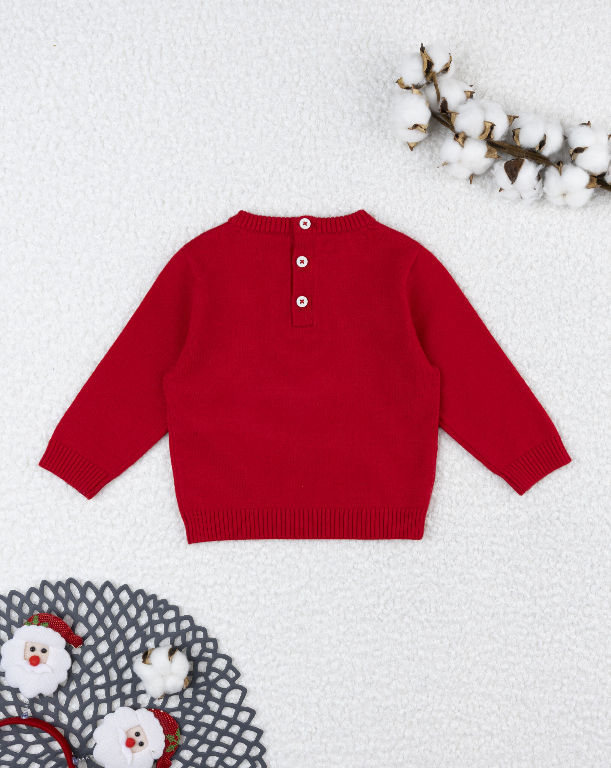 Maglia bimbo rossa mickey natale