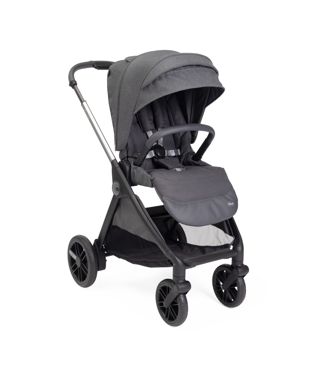 Passeggino bellagio black satin - chicco
