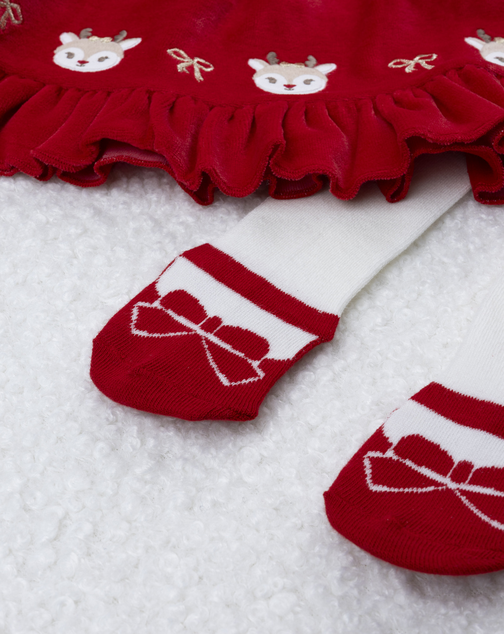 Completo vestito/collant bimba natale