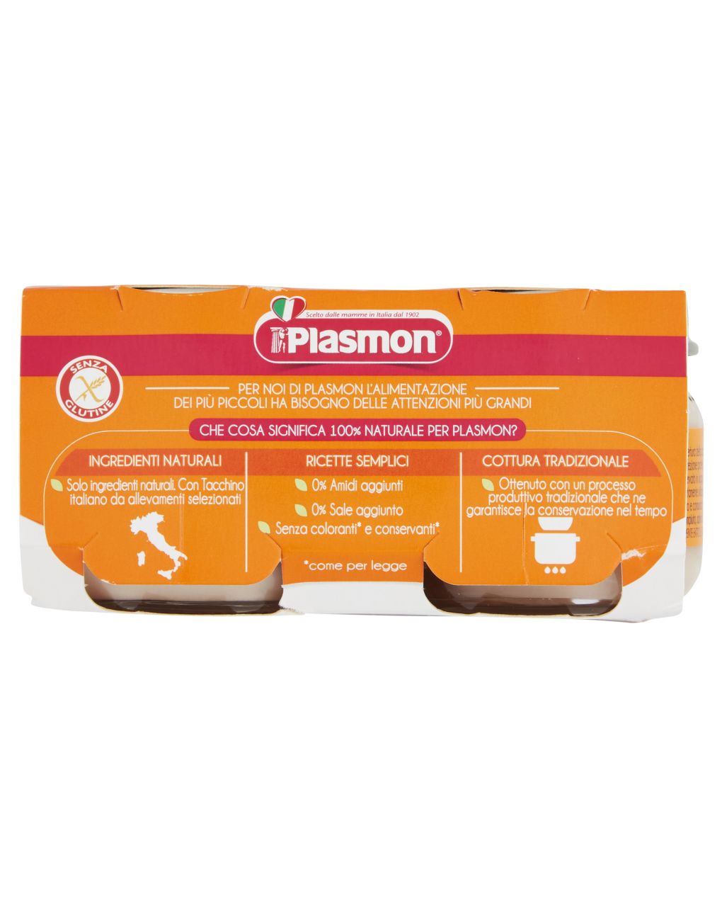 Omogeneizzato tacchino 4x80g - plasmon