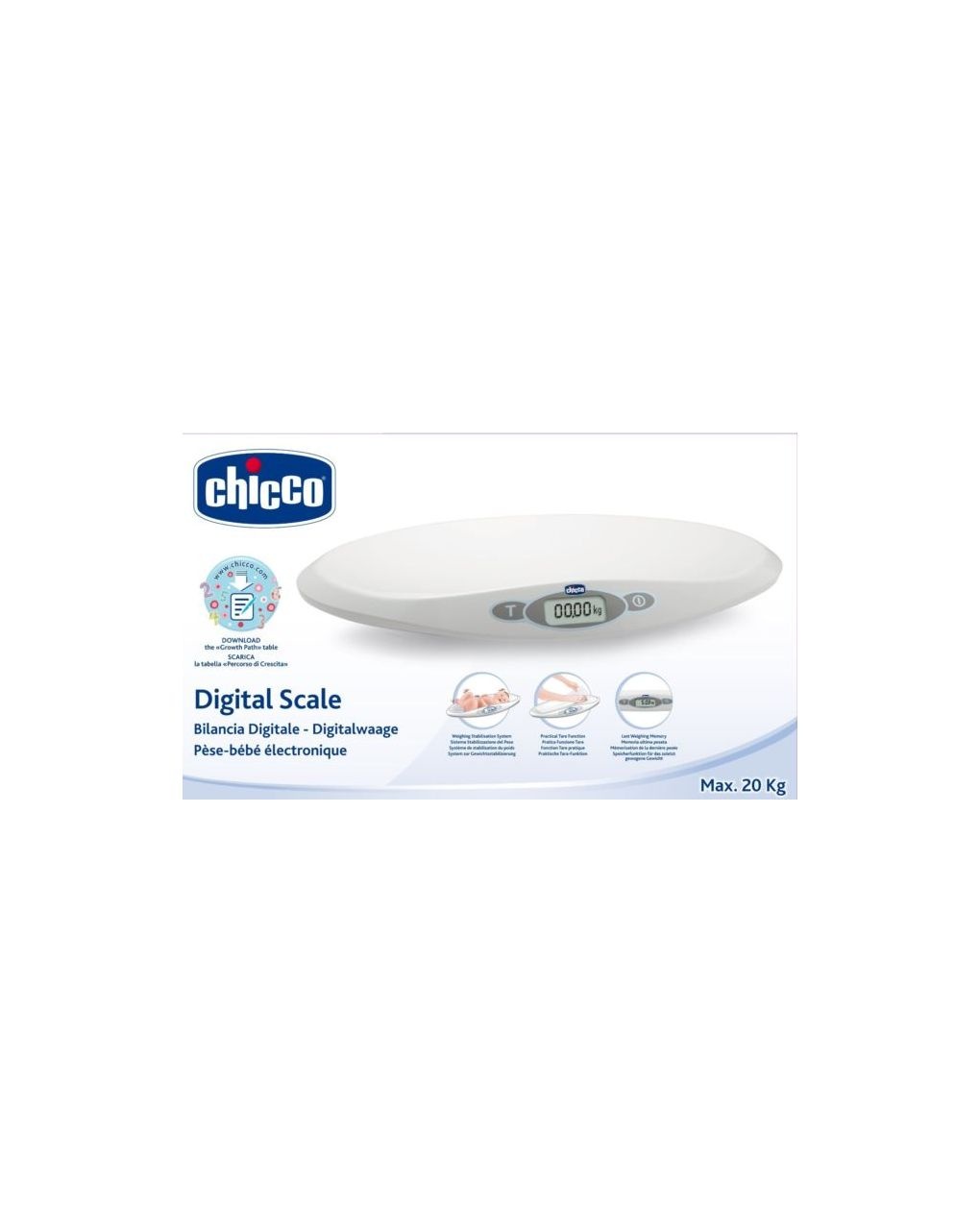 Bilancia digitale baby comfort - chicco