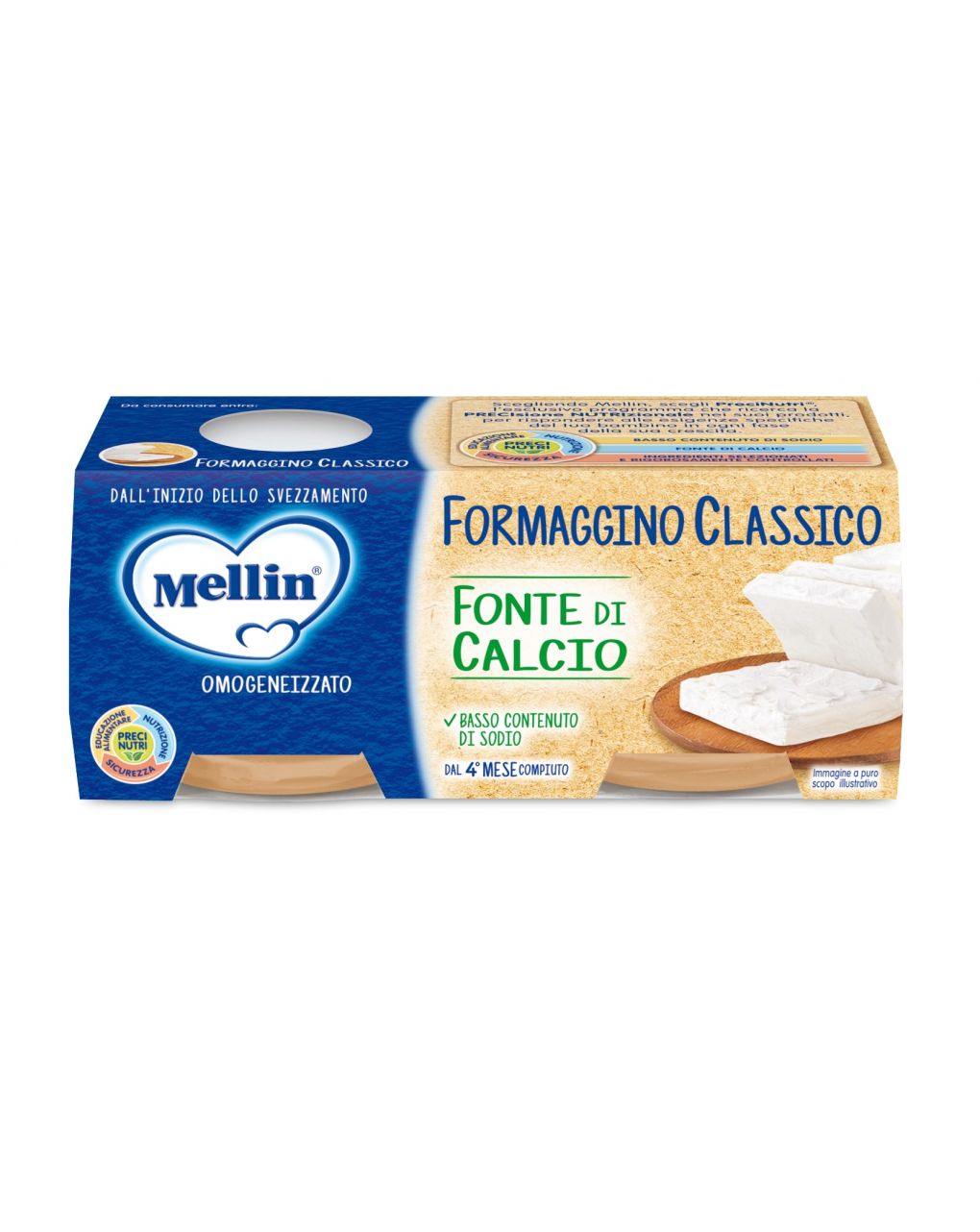 Baby formaggino classico 2x80g - mellin