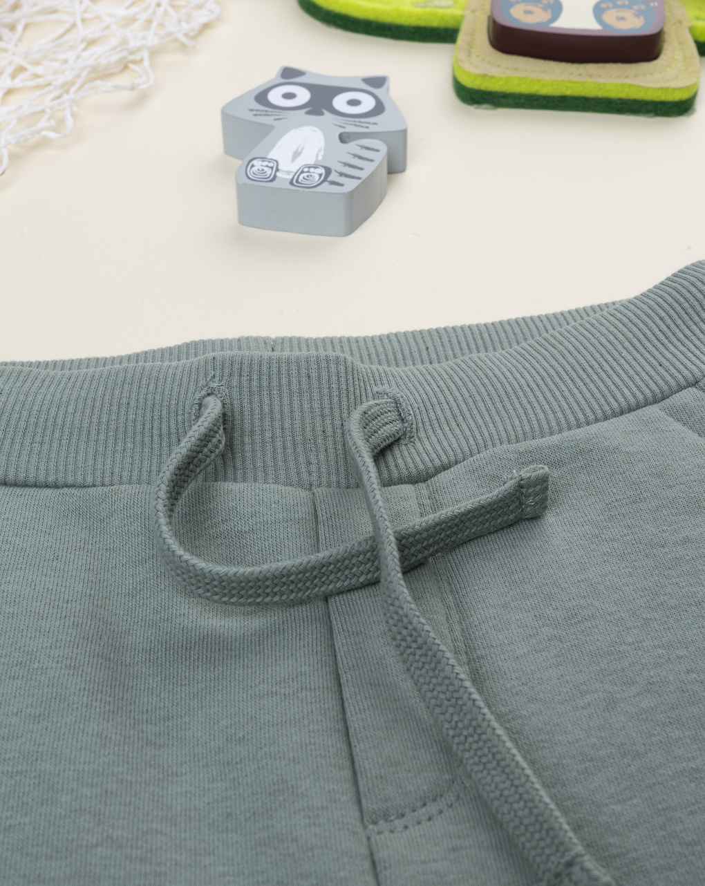 Pantalone bambino verde con stampa