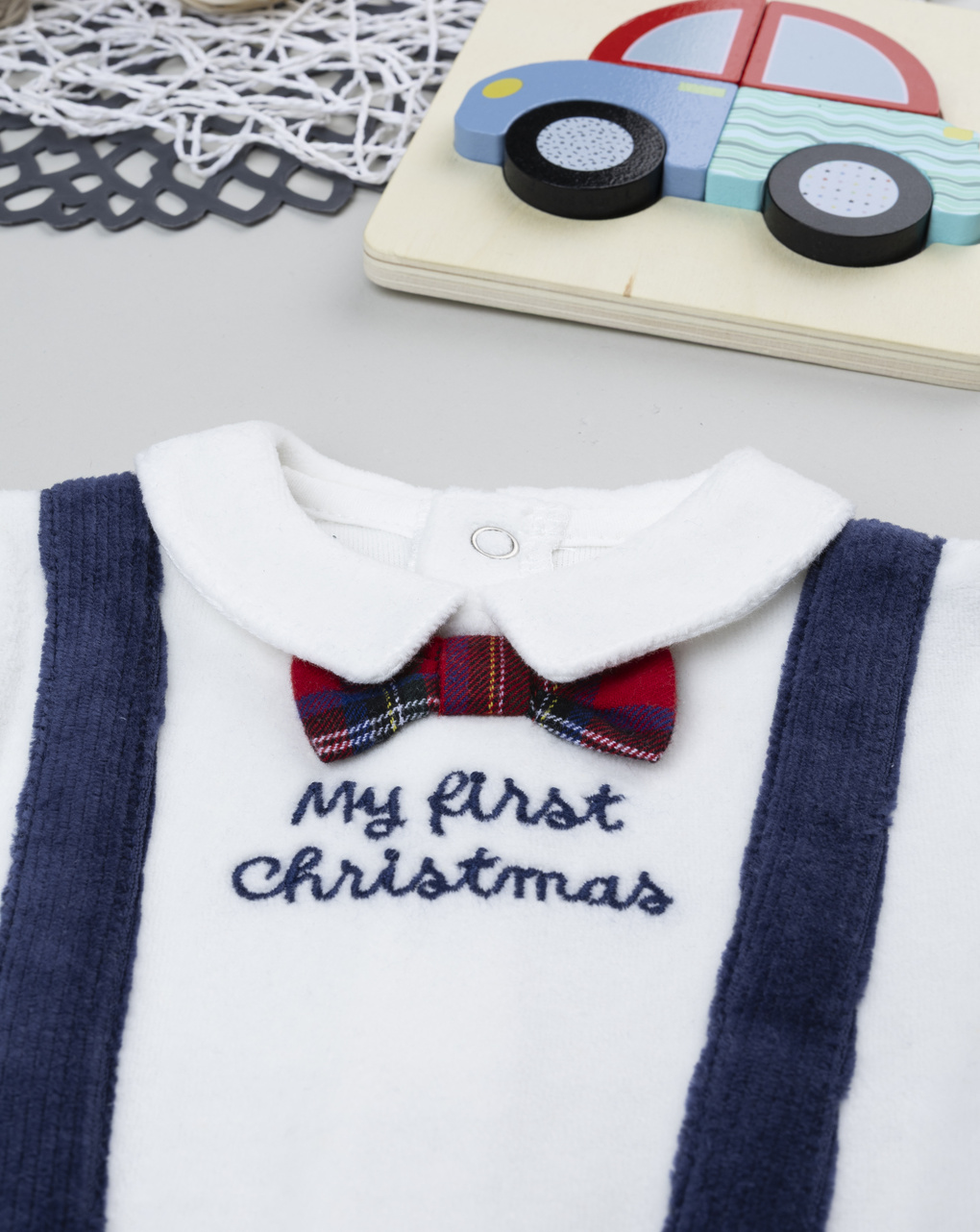 Tutina bimbo natale blu