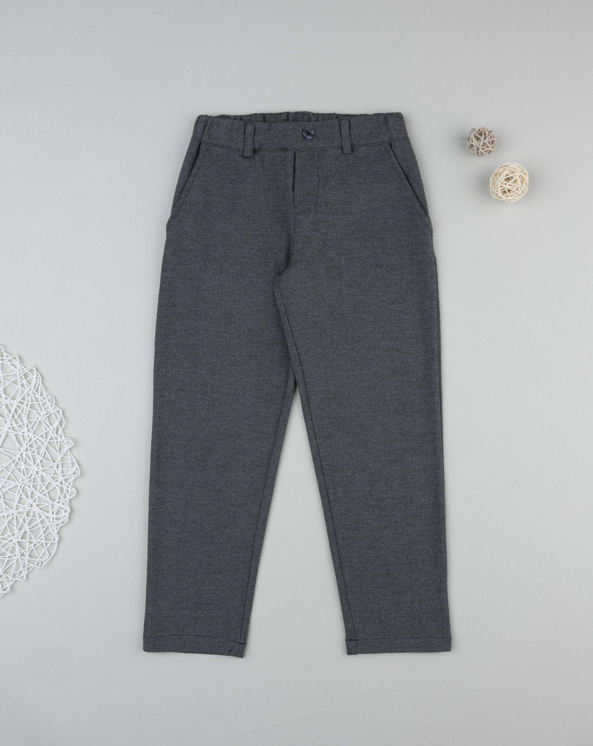 Pantalone bambino grigio elegant
