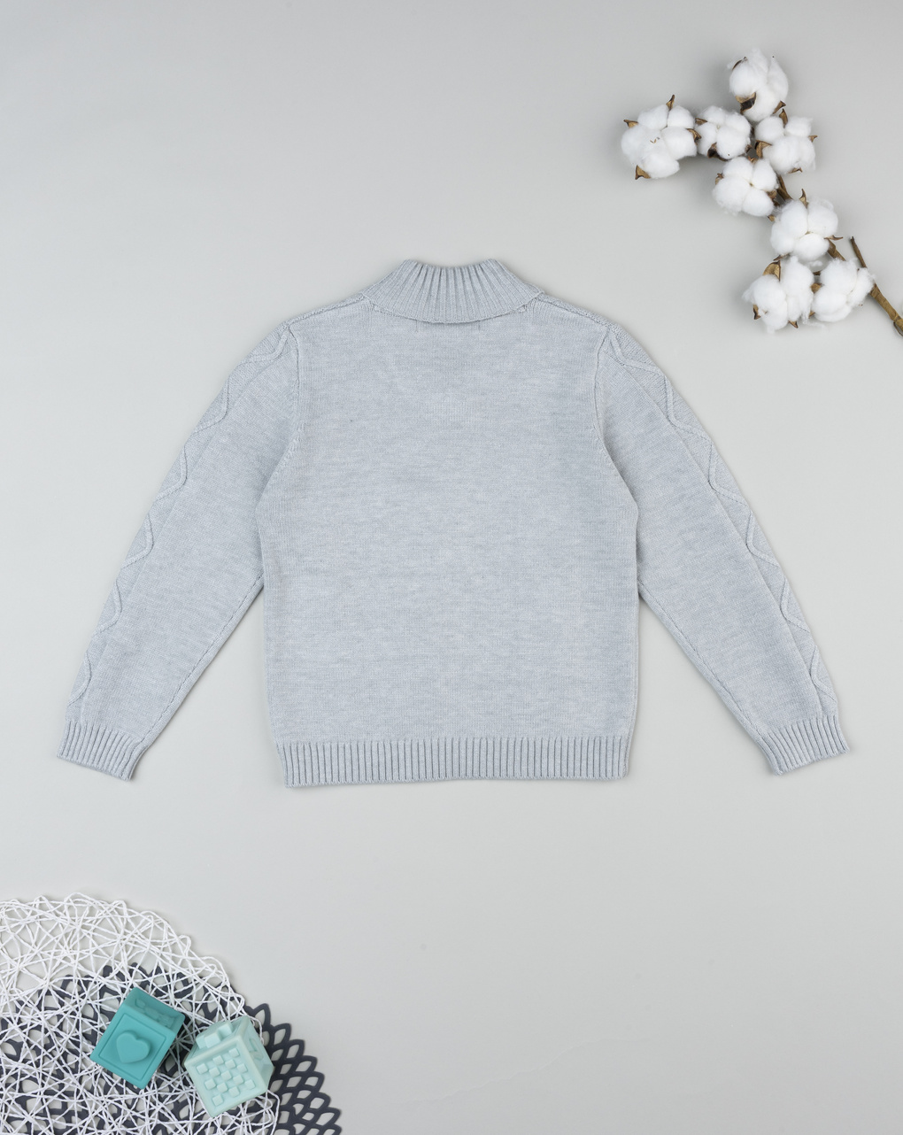 Maglia bimbo grigia tricot