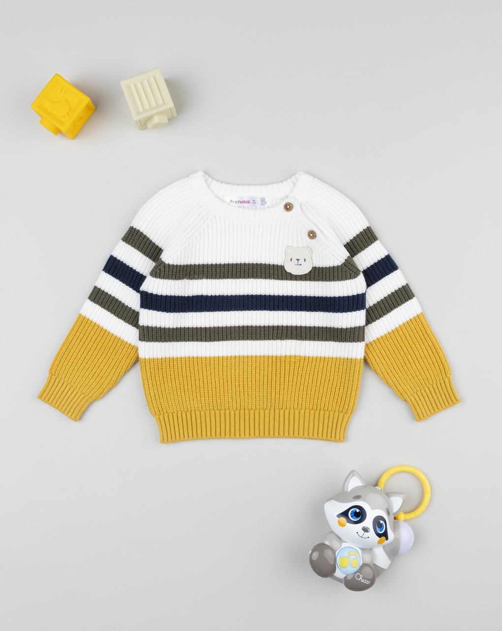 Maglia bimbo rigata con patch