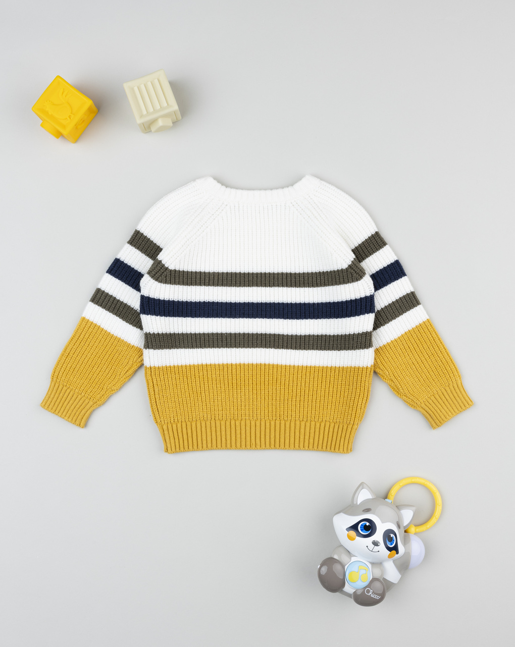 Maglia bimbo rigata con patch