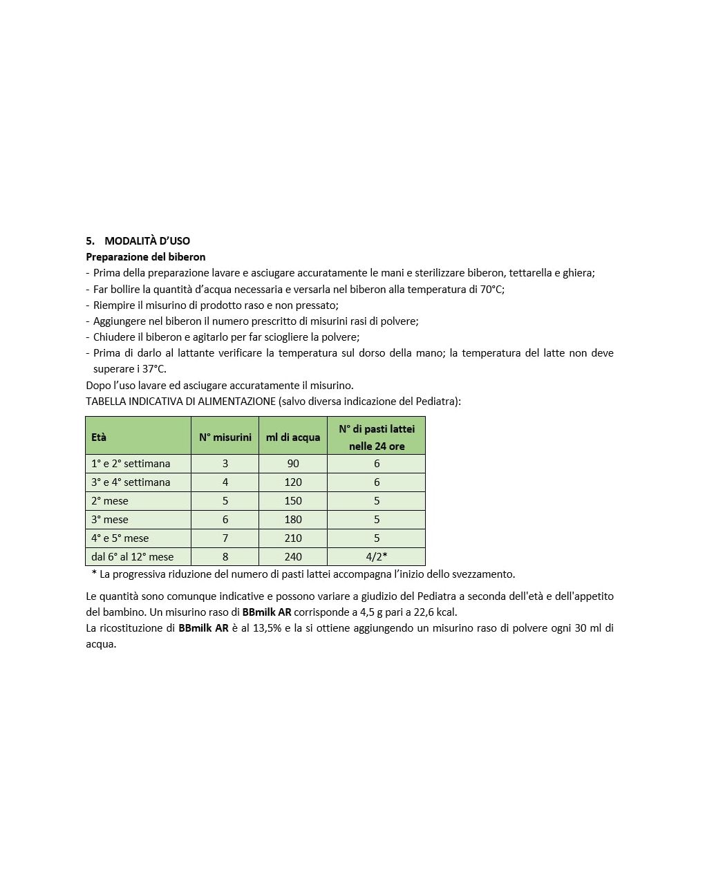 Buona - latte bbmilk ar polvere 400g