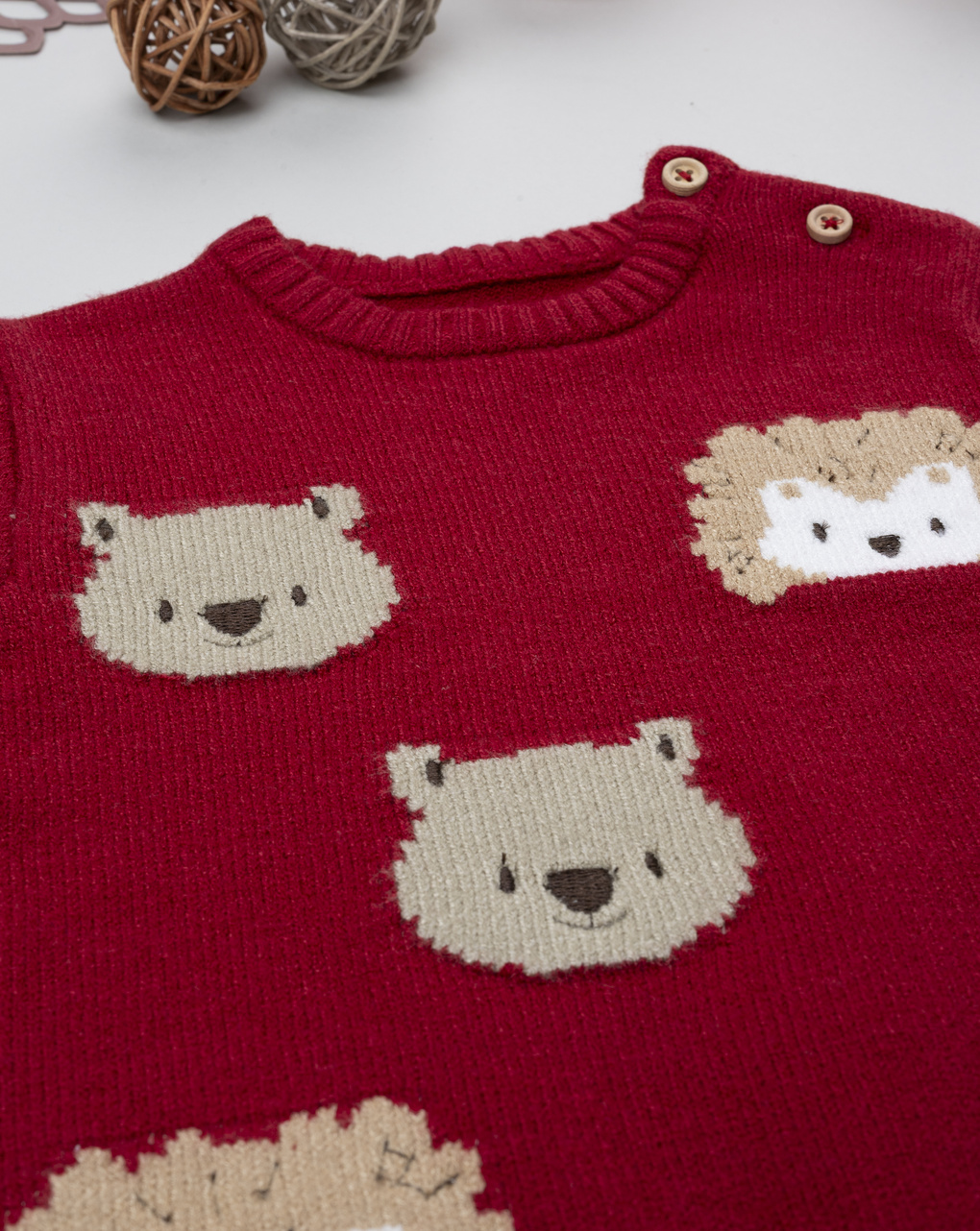 Maglia bimbo rossa animali