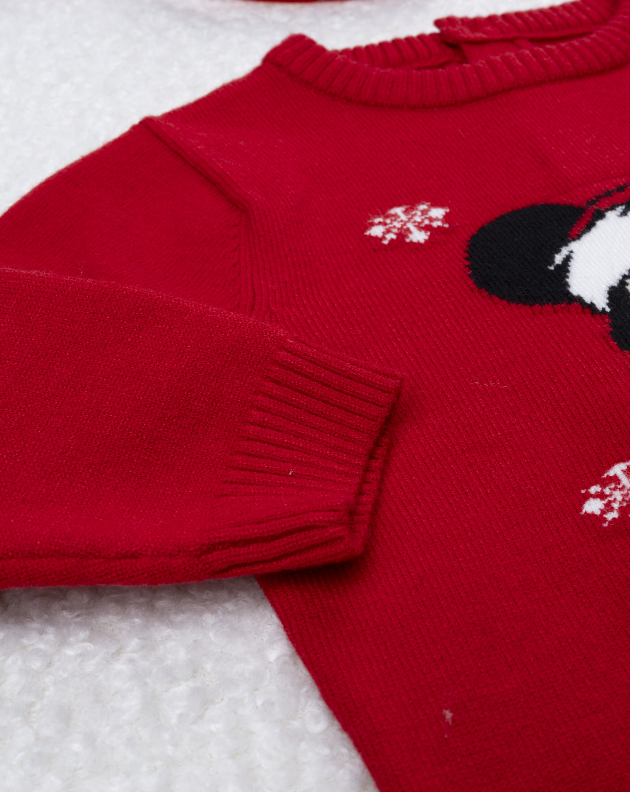 Maglia bimbo rossa mickey natale