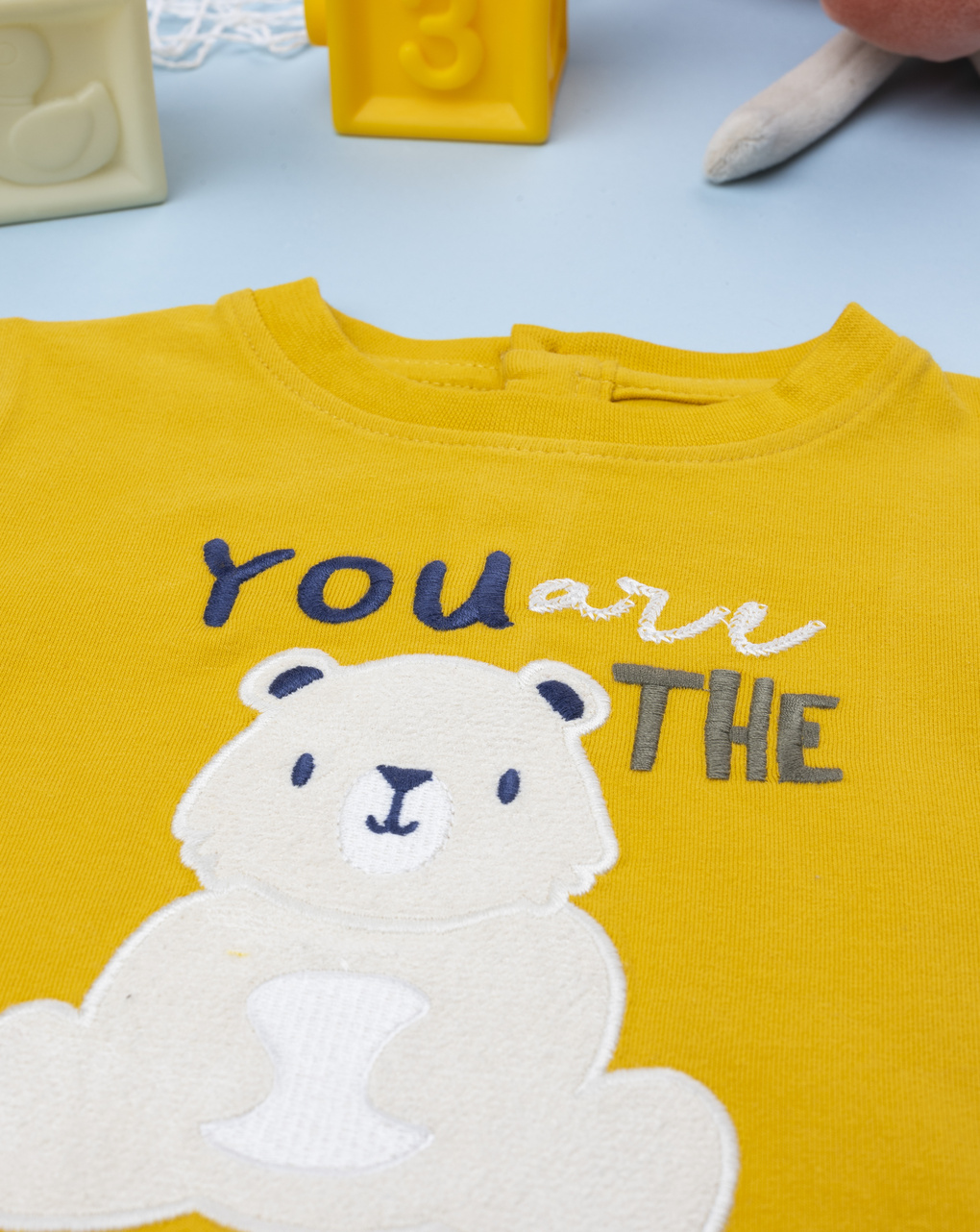 T-shirt bimbo gialla "beary"