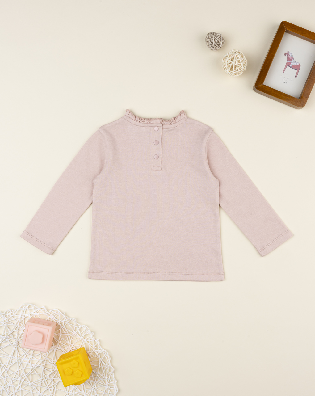 T-shirt manica lunga bimba rosa
