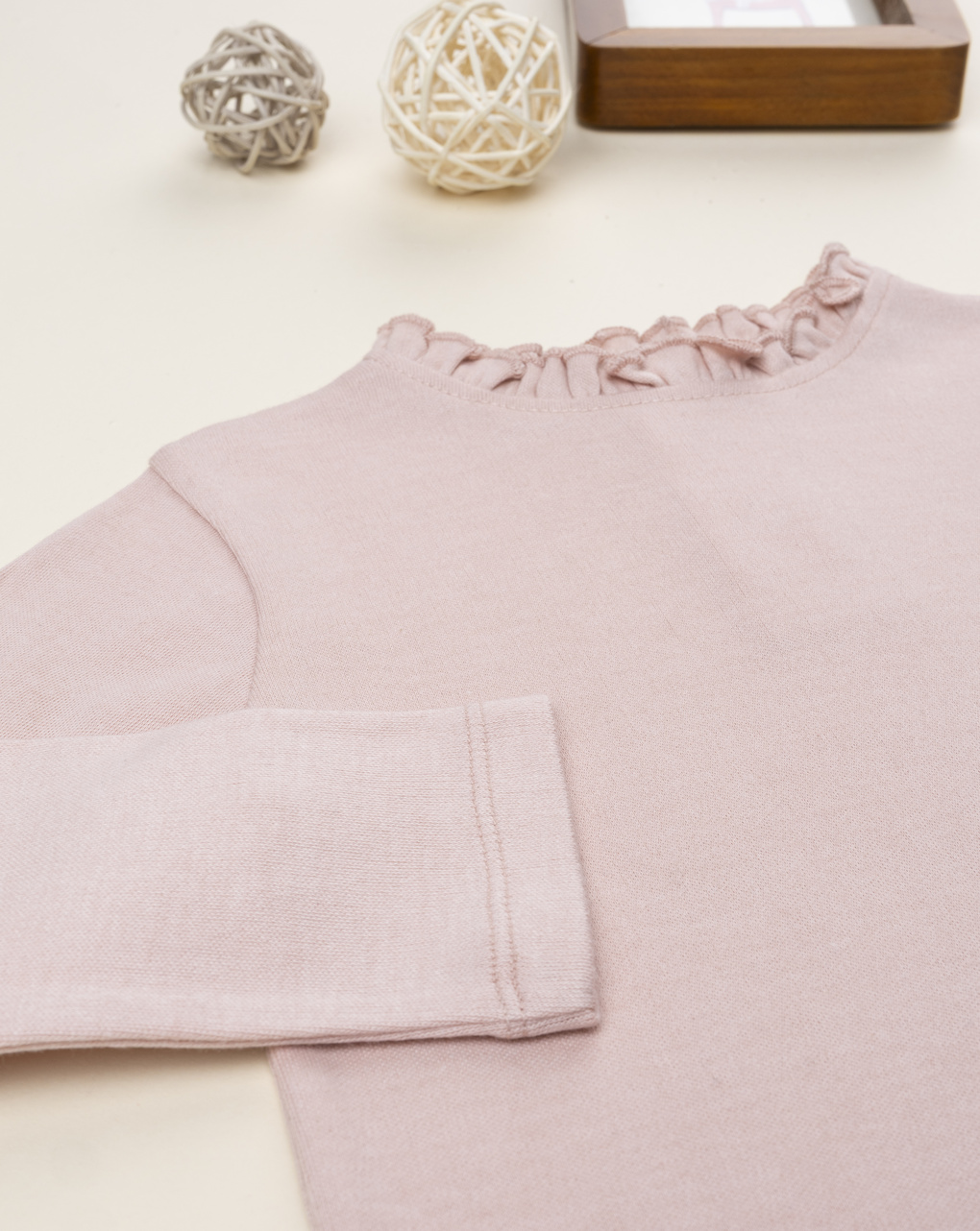 T-shirt manica lunga bimba rosa