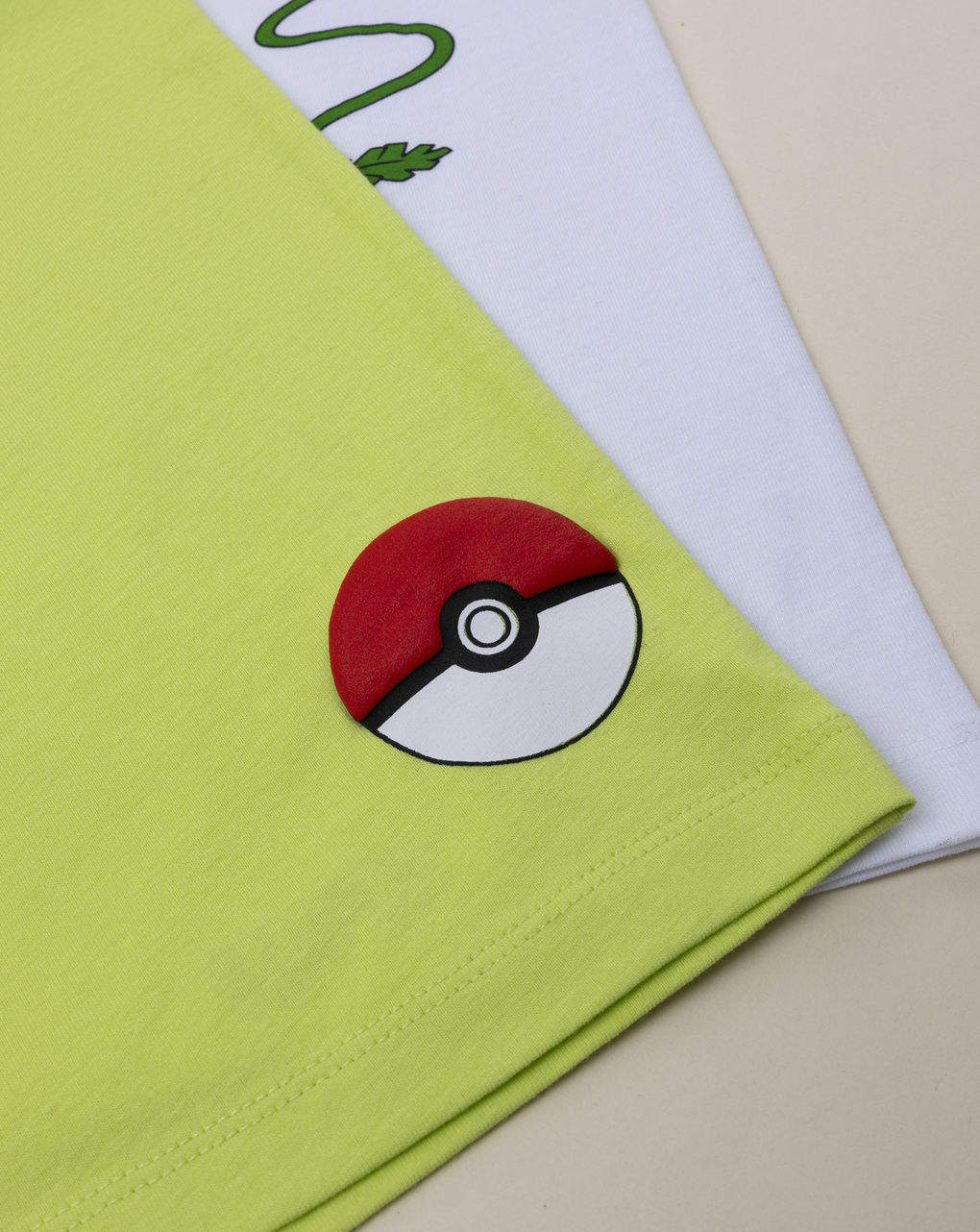 Compelto estivo bambino pokemon bianco/verde