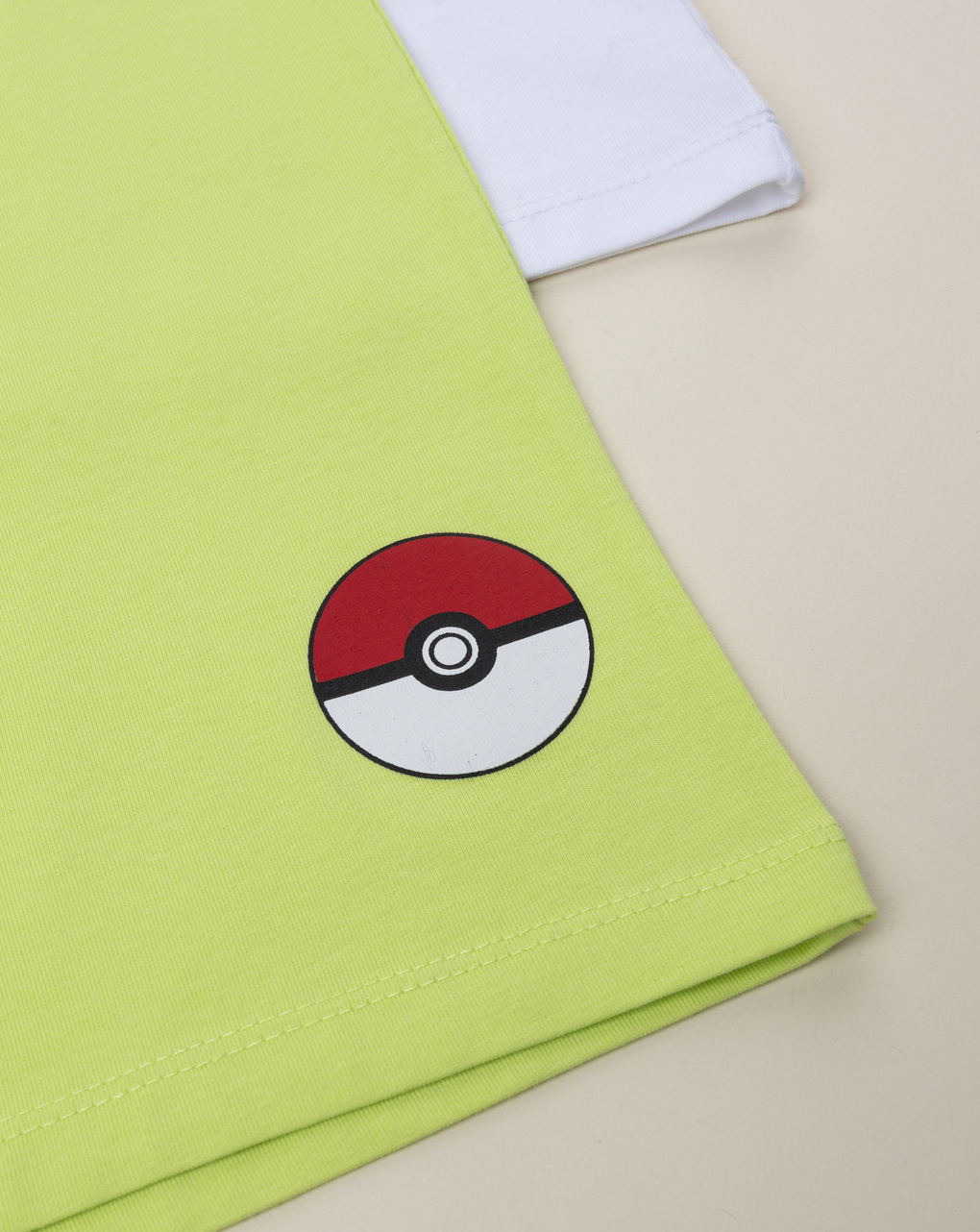 Compelto estivo bambino pokemon bianco/verde