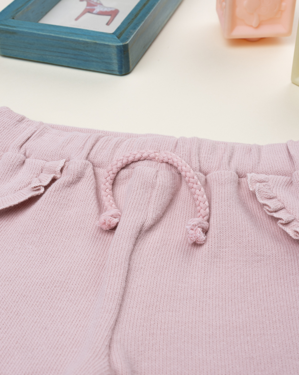 Pantalone bimba rosa maglina tagliata