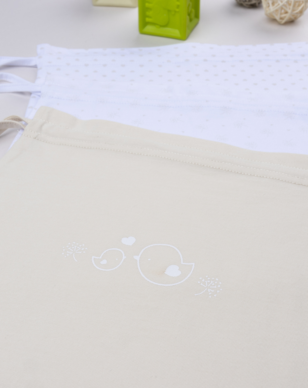 Pack 3 buste primi cambi beige/bianco