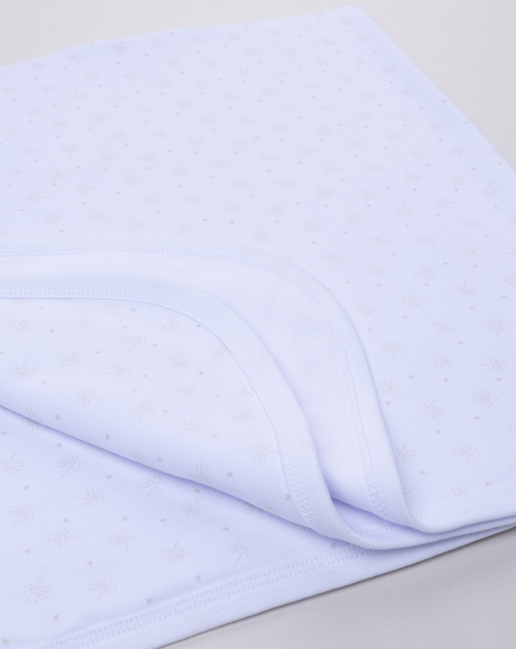 Coperta neonato bianca con allover