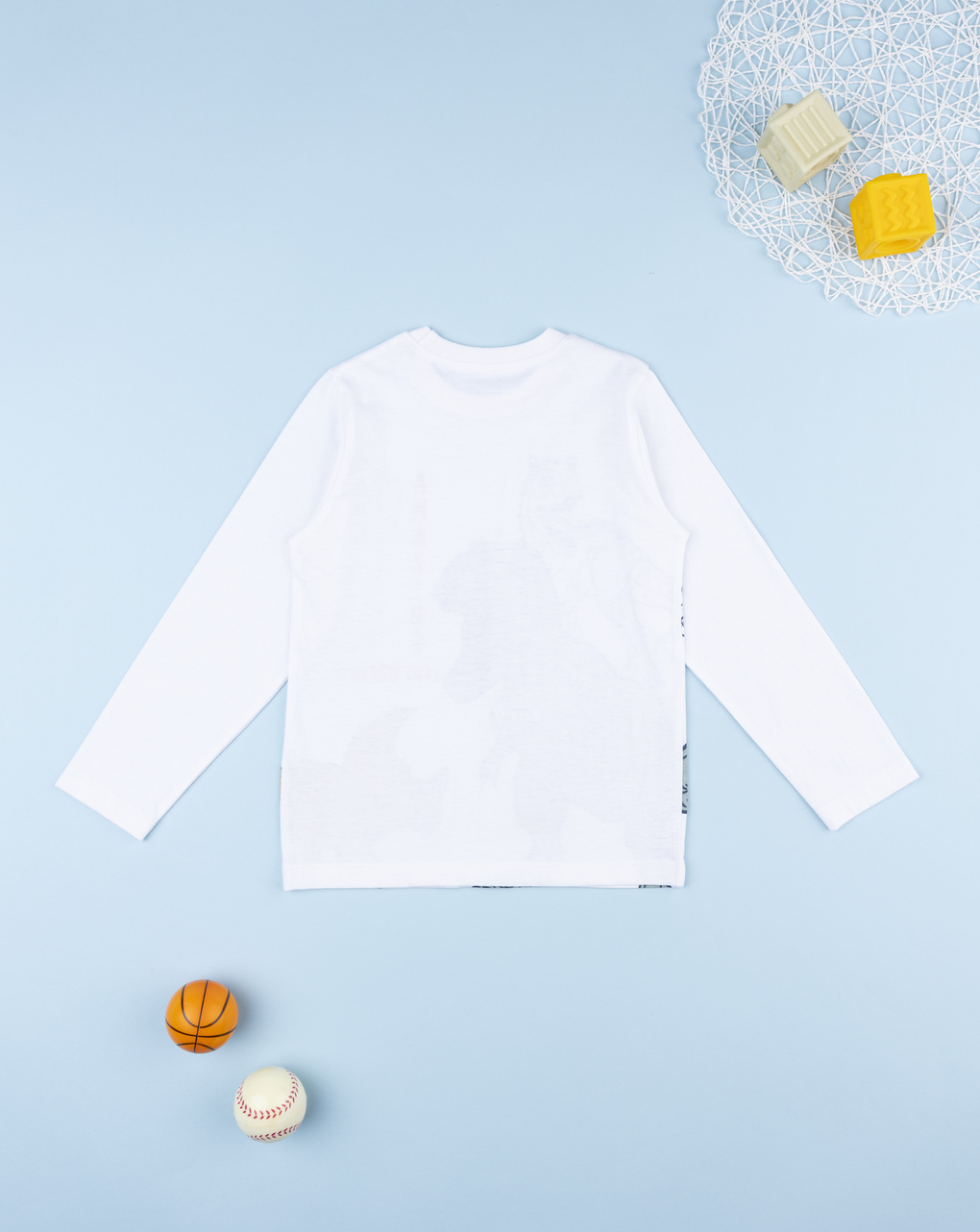 T-shirt bambino bianca dino