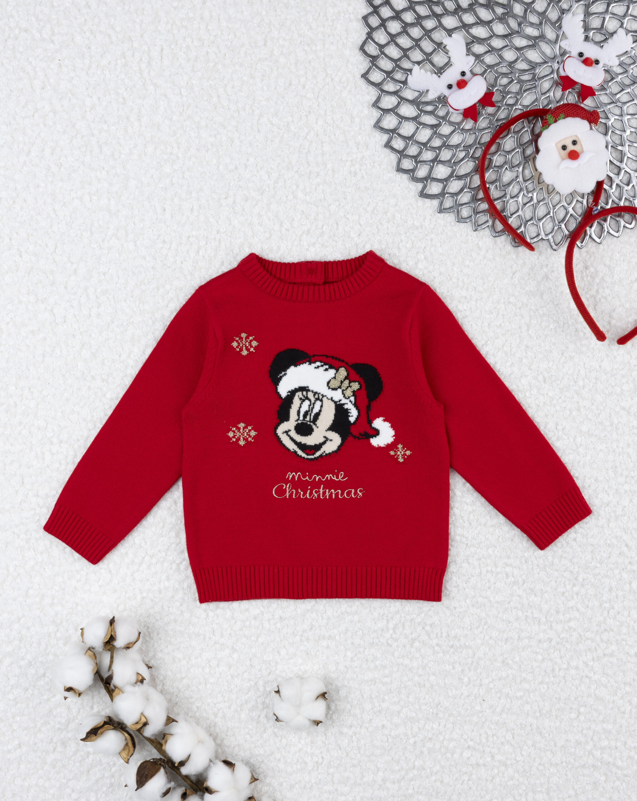 Maglione tricot disney minnie natale