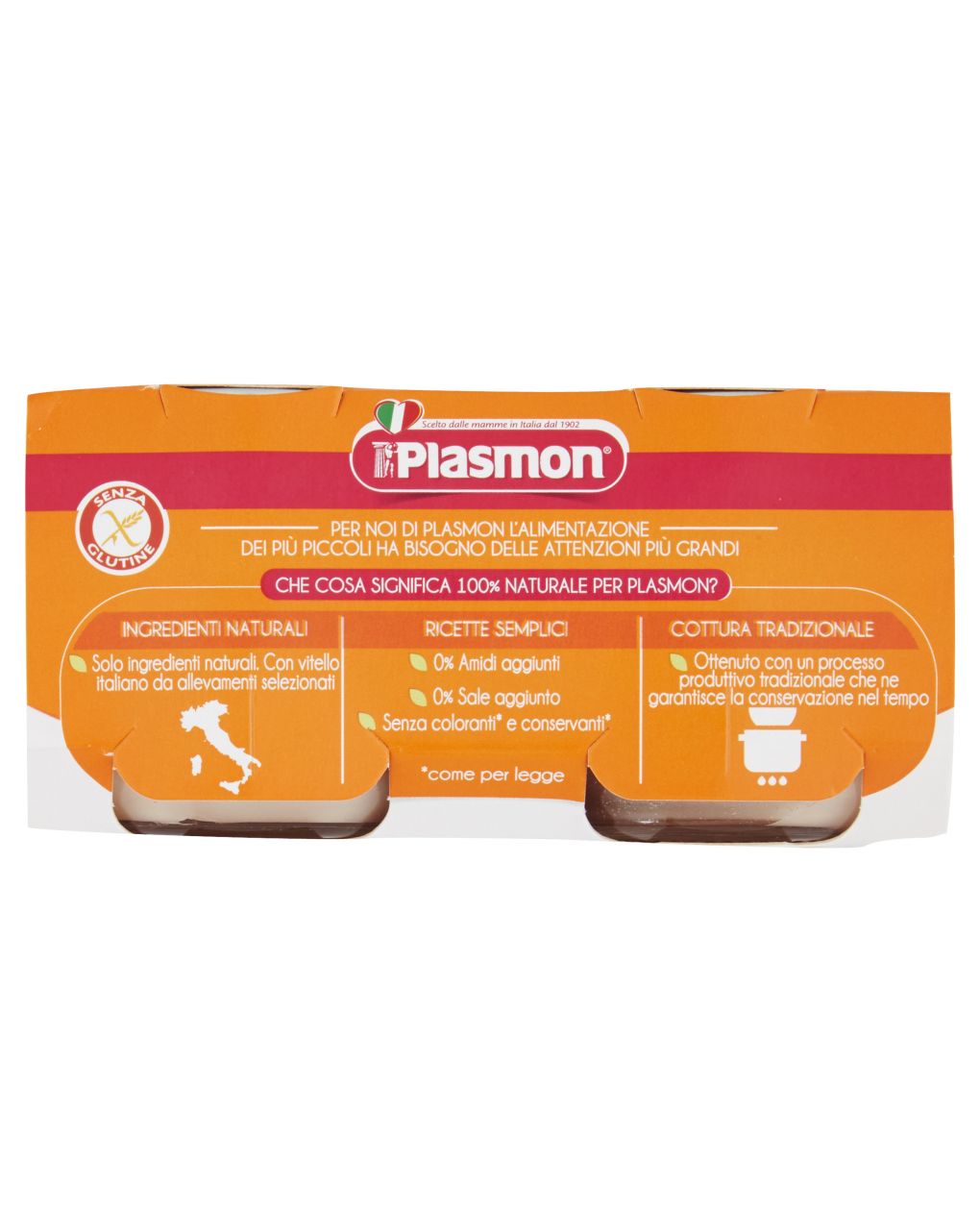Omogeneizzato vitello  4x80g - plasmon