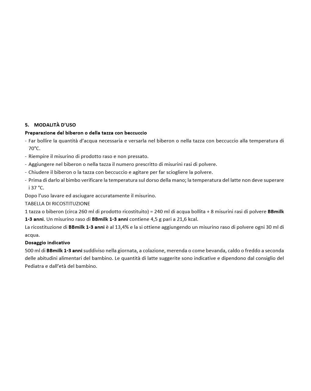 Latte bbmilk 1/3 anni polvere 800g - buona