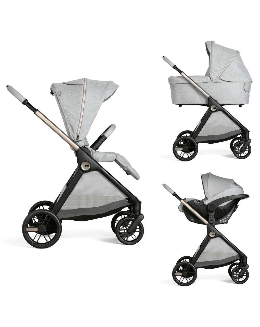 Trio bellagio (flexi kory plus) lunar rock - chicco