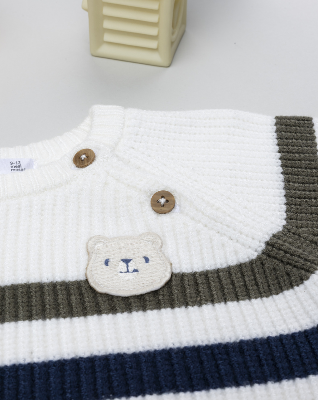 Maglia bimbo rigata con patch