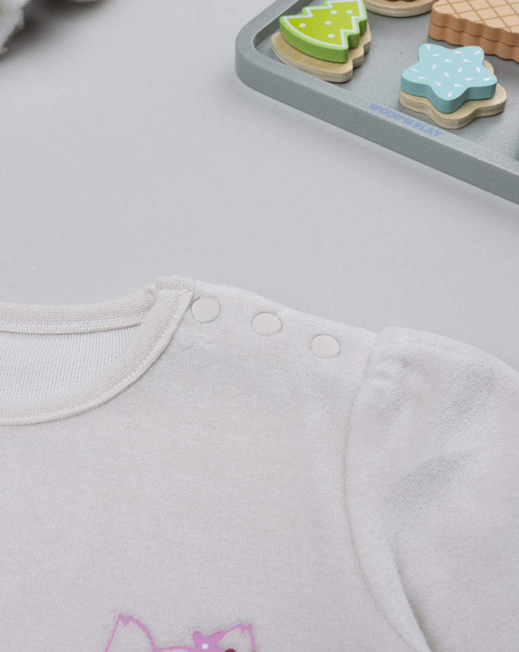 Pigiama bimba beige volpi