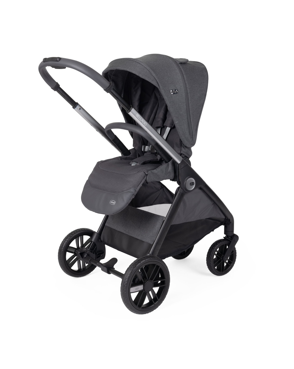 Passeggino bellagio black satin - chicco