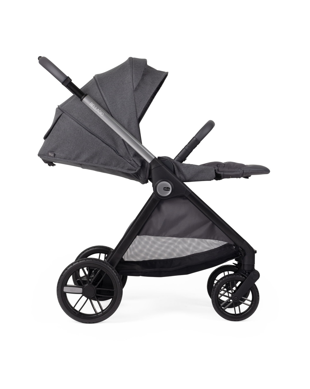 Passeggino bellagio black satin - chicco