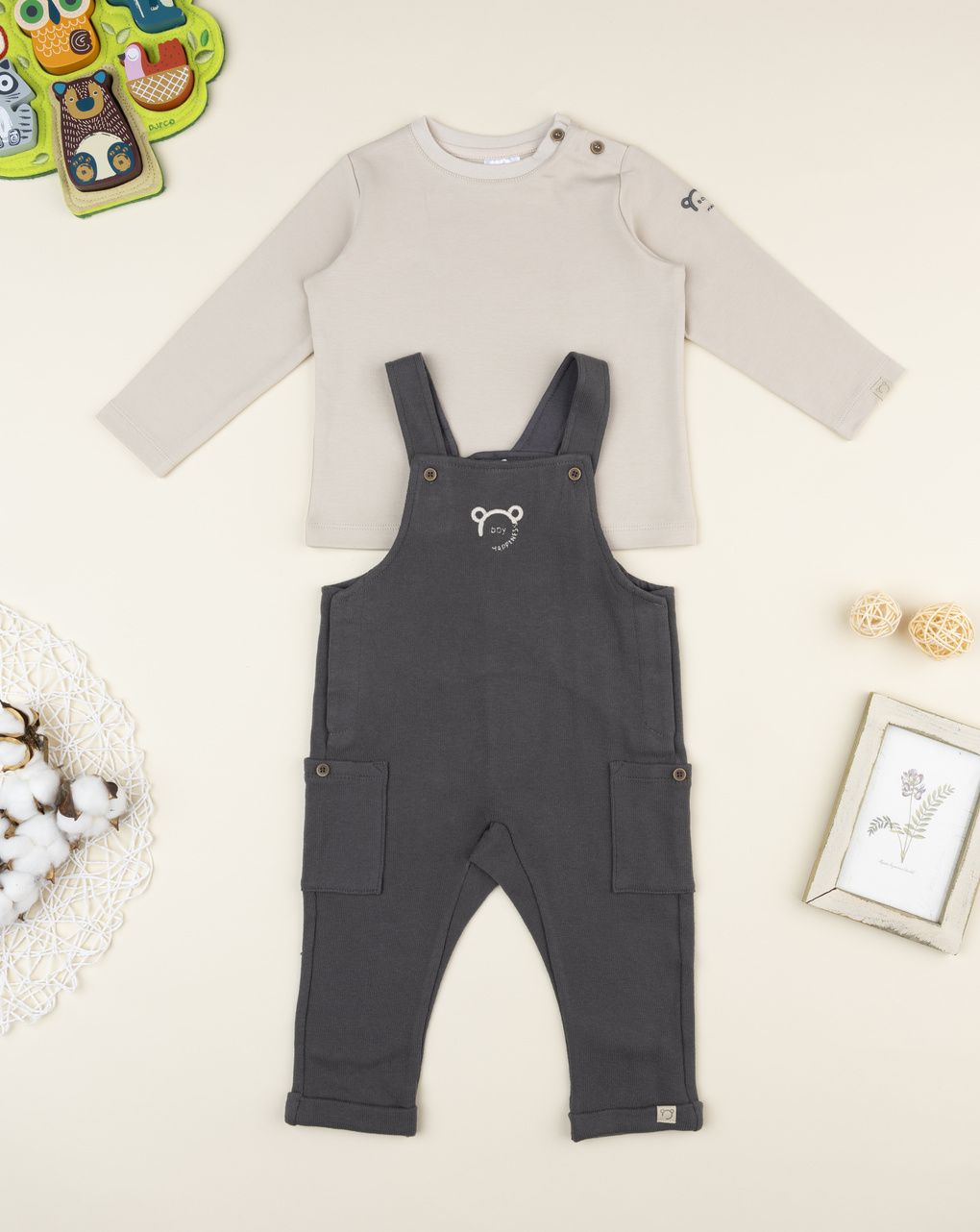 Completo bimbo salopette più maglia