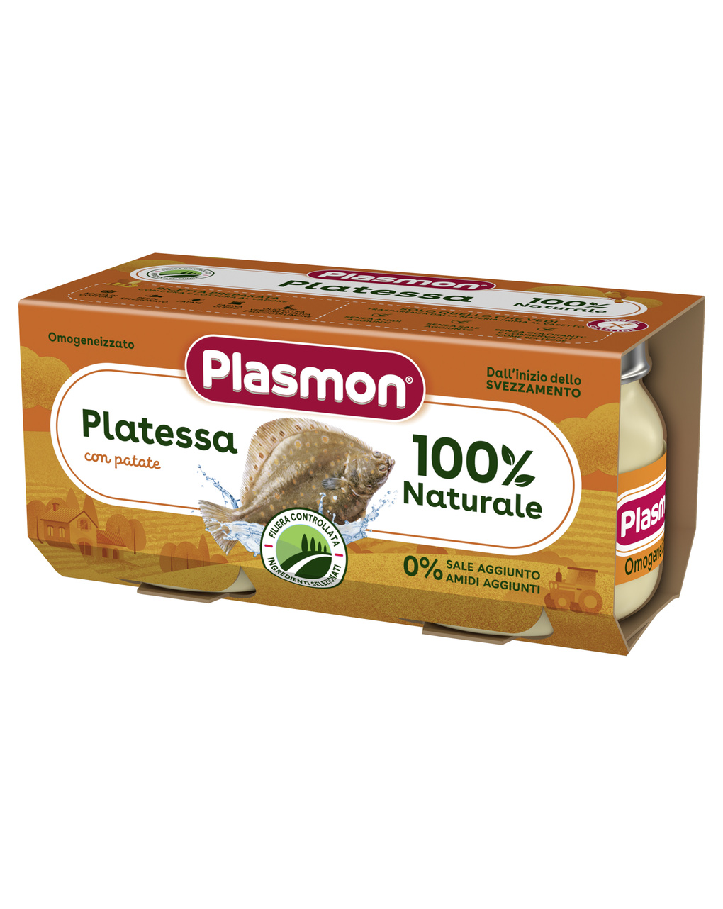 Omogeneizzato platessa 2x80g - plasmon