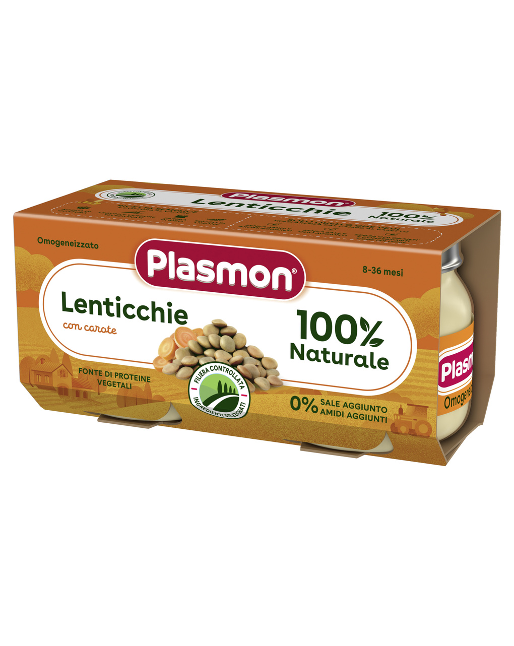 Omogeneizzato lenticchie – 2x80g - plasmon