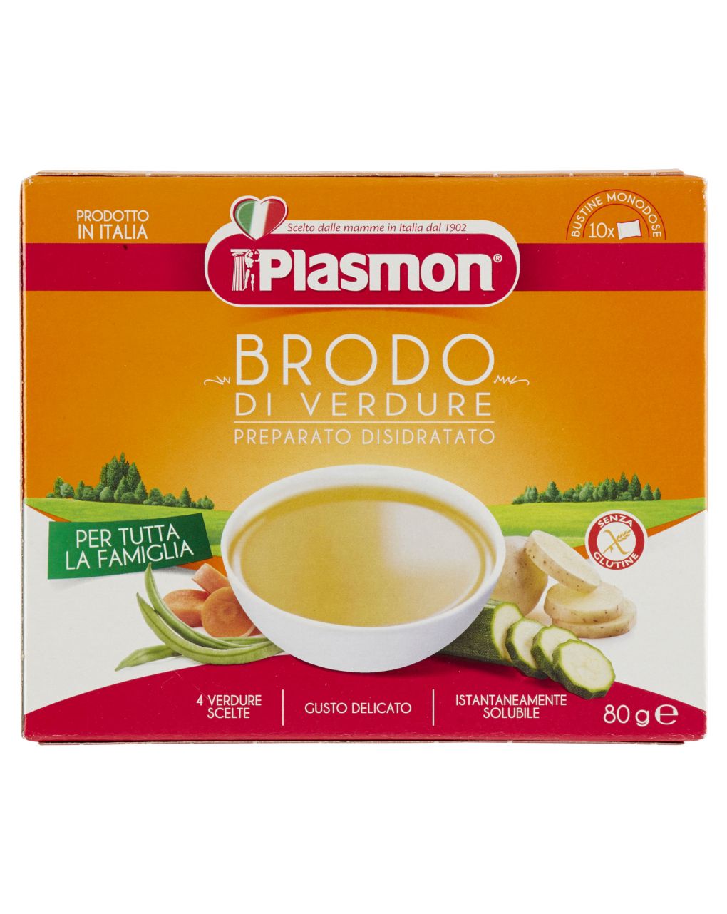 Brodo di verdura, preparato disidratato 80g - plasmon