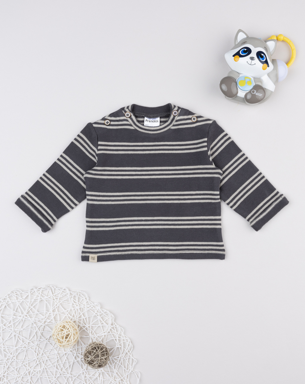 Maglia bimbo grigia/blu