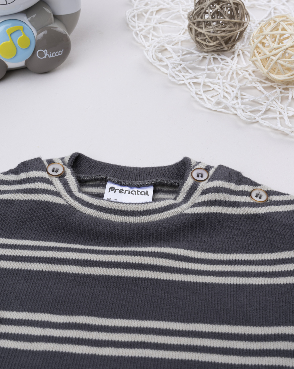 Maglia bimbo grigia/blu