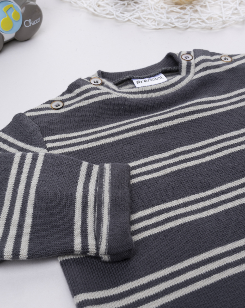 Maglia bimbo grigia/blu