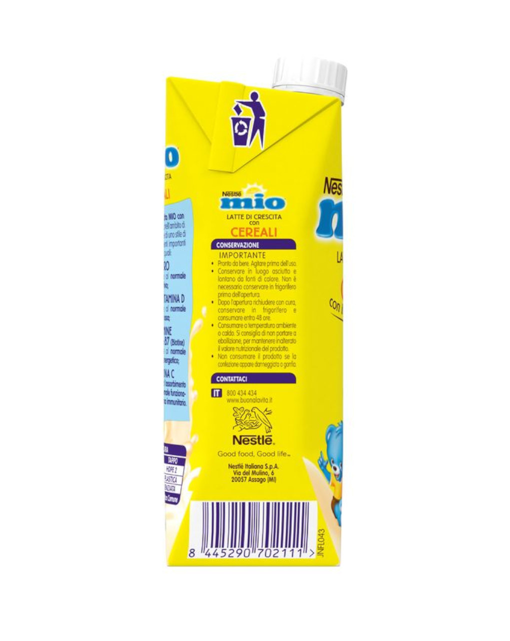 Latte di crescita mio cereali 500 ml - nestlé