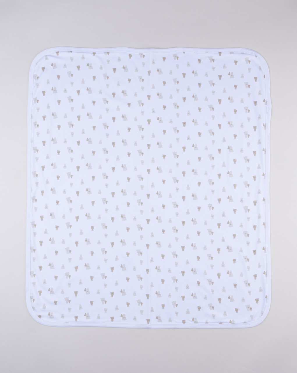 Copertina interlock neonato orsetti allover