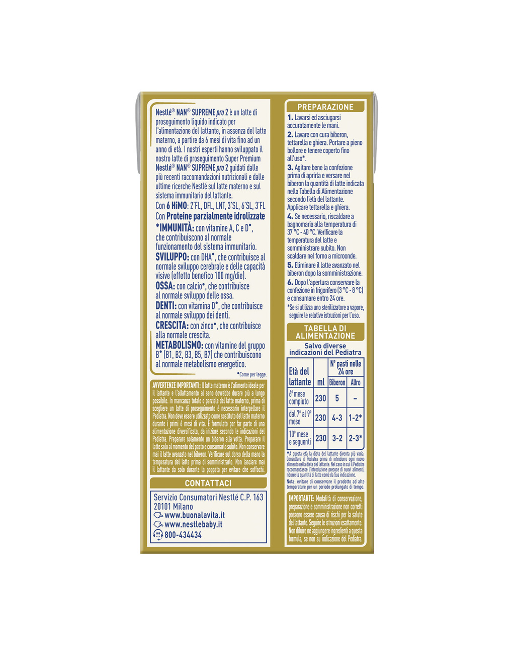 Latte liquido nan supreme pro 2 | 300 ml – nestlé