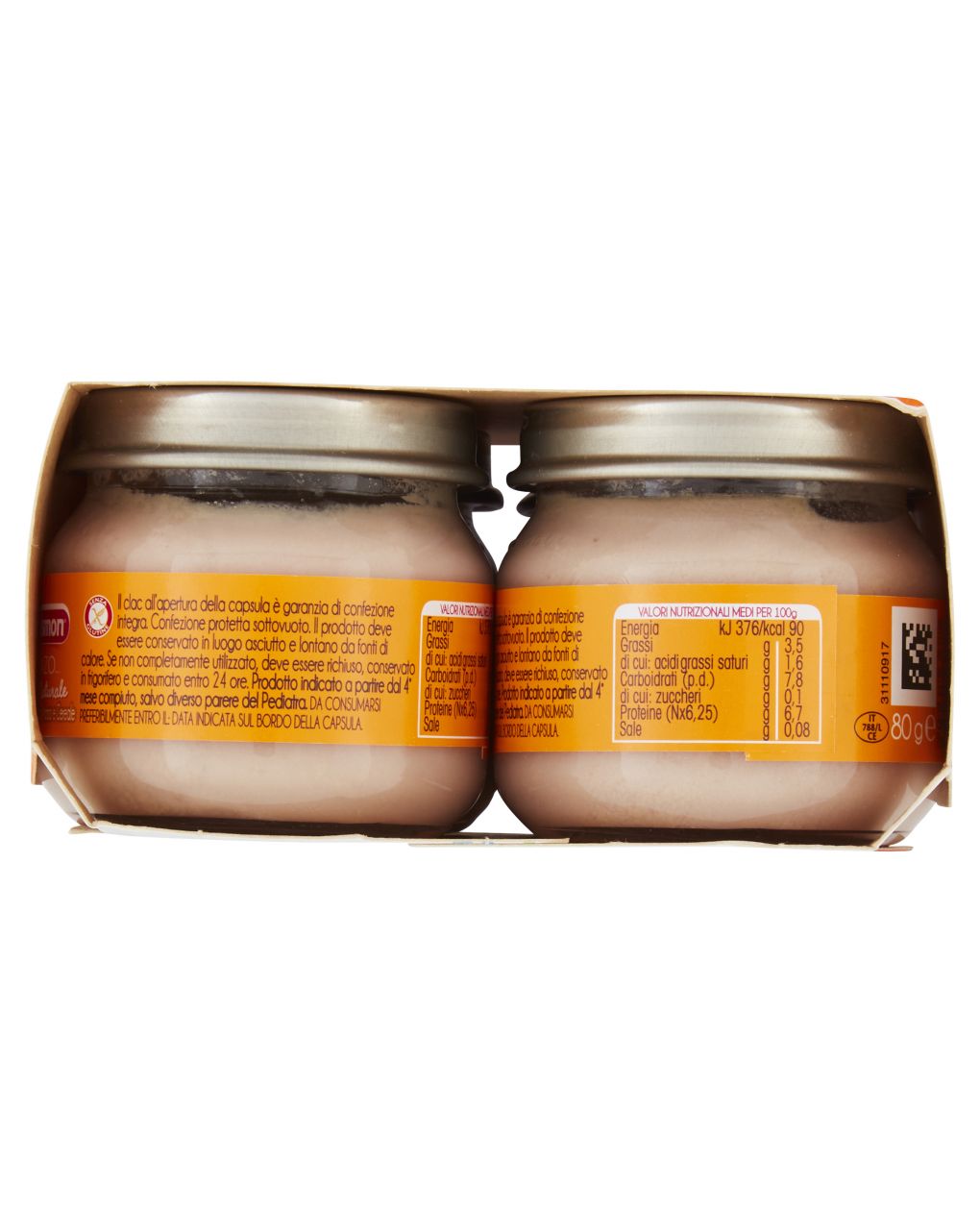 Omogeneizzato manzo 4x80g - plasmon