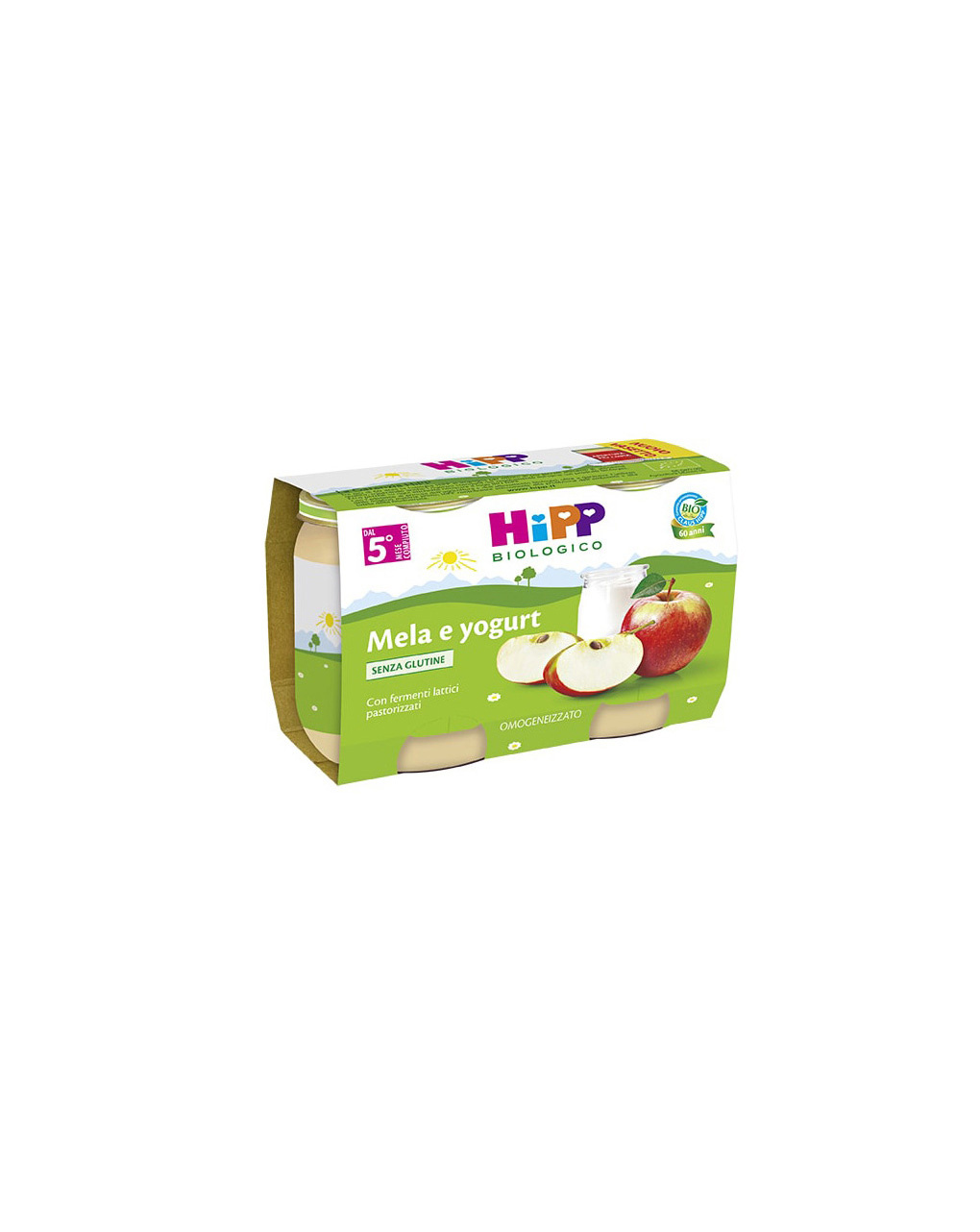 Omogeneizzato mela e yogurt 2x125g - hipp